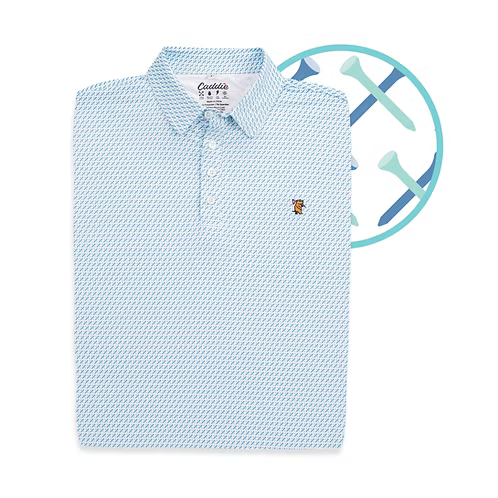 C145 Caddie X Factor Polo Blue/Green