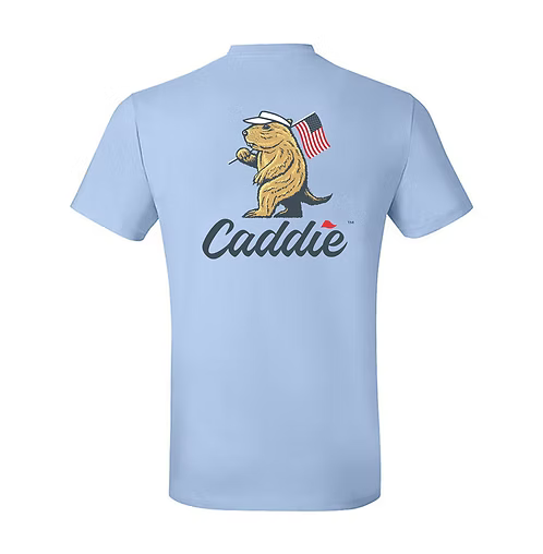 C193 Caddie Old Glory Tee Chambray