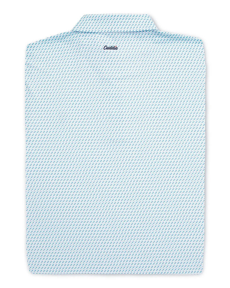 C145Y Youth Caddie X Factor Polo Blue /Green 0