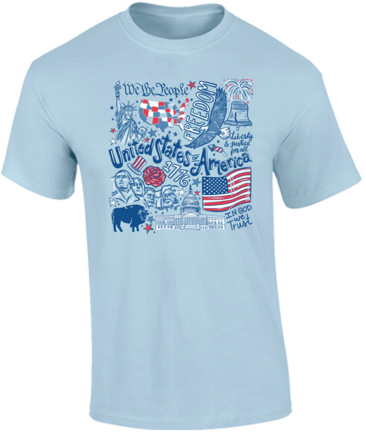 USAICONS-SS Southernology Tee Chambray