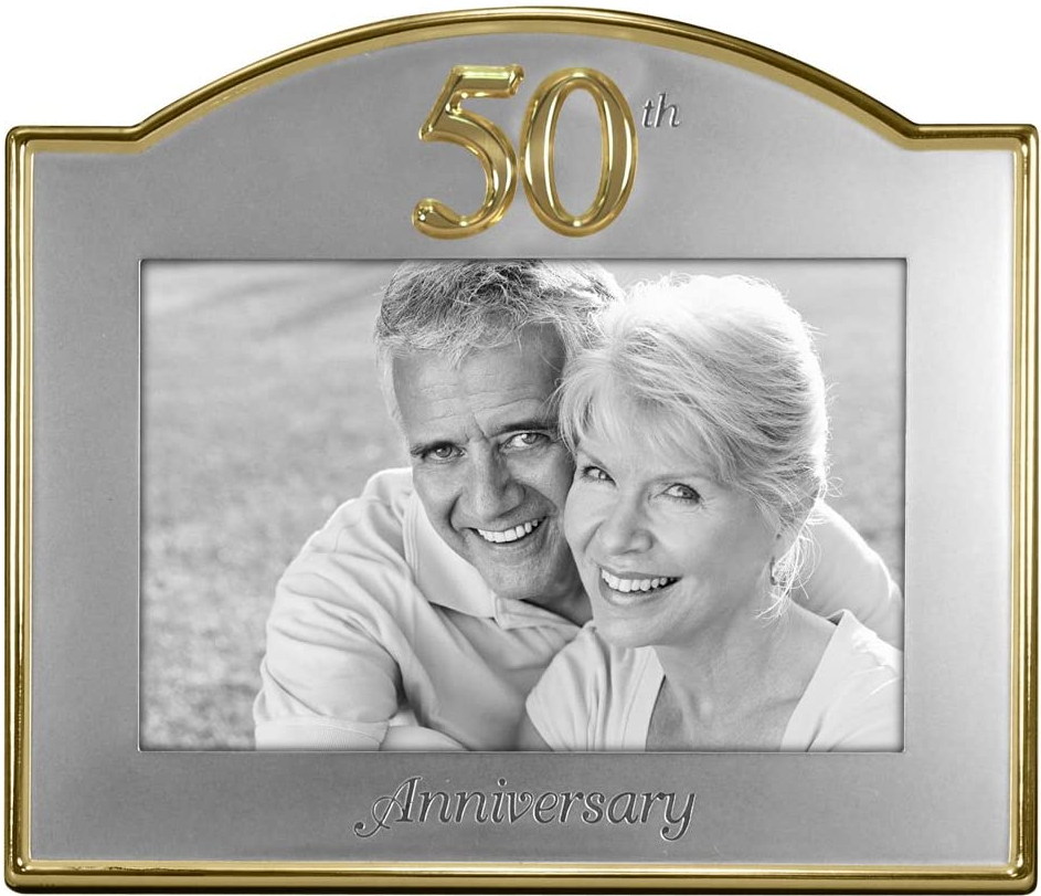 6576-46 Malden International 4x6 50th Anniversary Frame 2-Tone