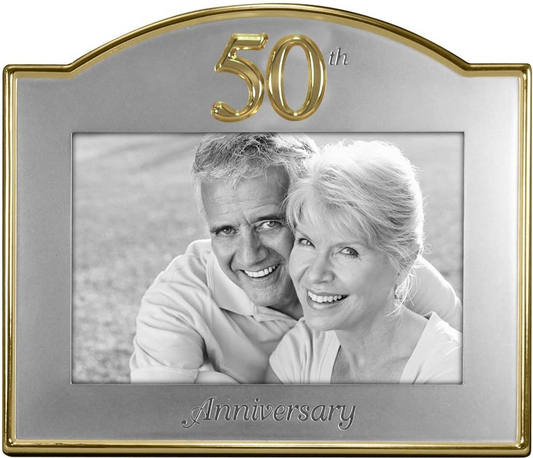 6576-46 Malden International 4x6 50th Anniversary Frame 2-Tone