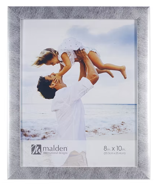 813-80 8x10 Malden International Silver Linear Frame