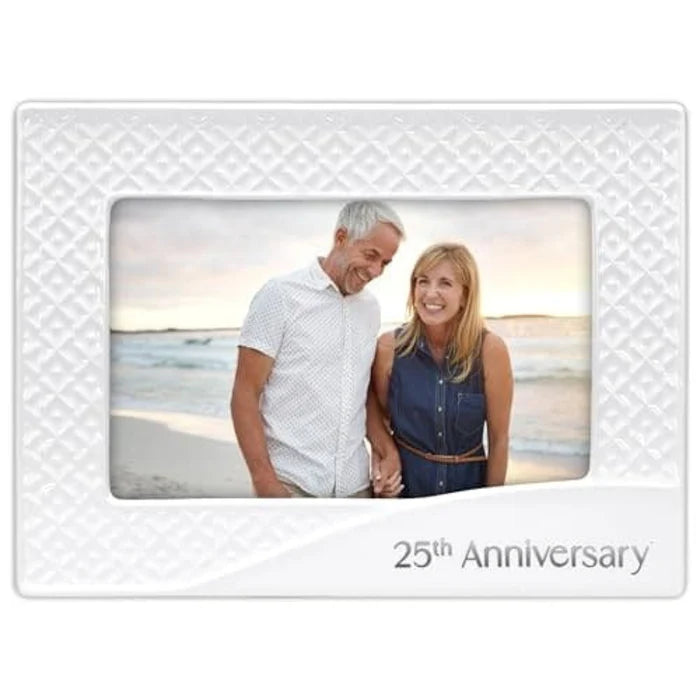 5022-46 Malden International 4x6 25th Anniversary Ceramic Frame