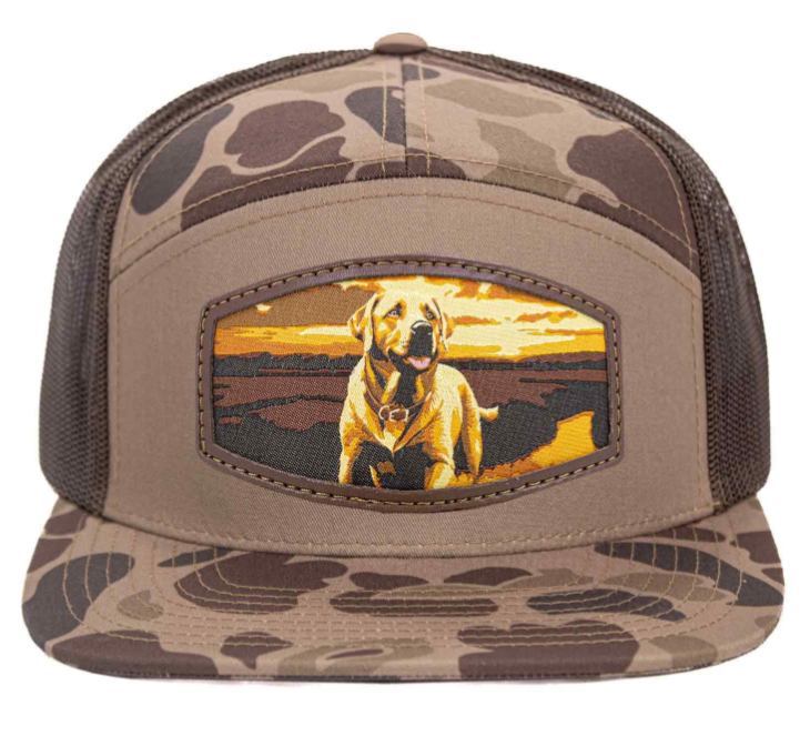 HR7PWV-OS-LAB-BRCM Zep-Pro & Panel Lab Patch Brown Old School Camo Hat