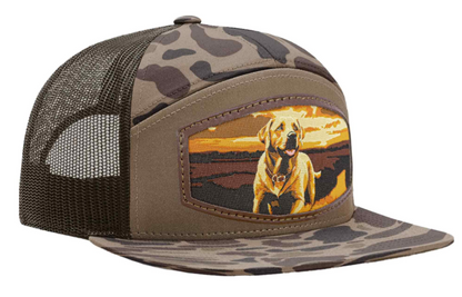 HR7PWV-OS-LAB-BRCM Zep-Pro & Panel Lab Patch Brown Old School Camo Hat