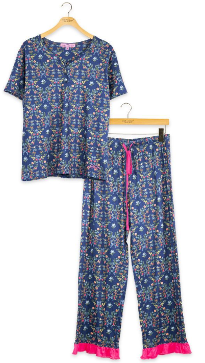 PP-0226-PJ-LILY-EVD-RBNFLR Simply Southern PJ Set