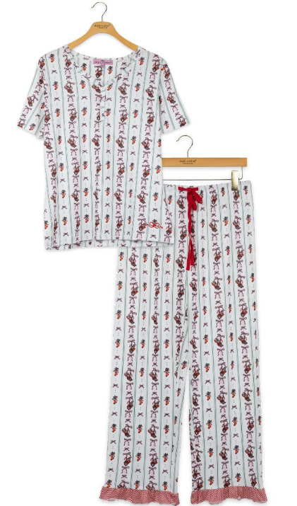 PP-0226-PJ-LILY-HOL-XMAS Simply Southern PJ Set Christmas Pattern