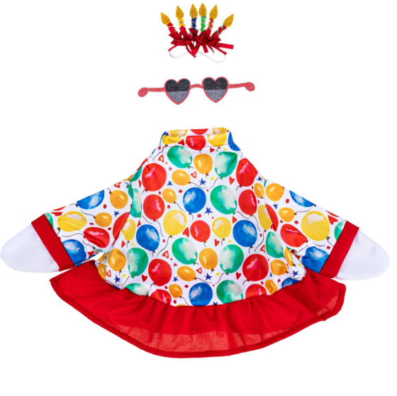 TD548GS26 Evergreen Porch Goose Birthday Fashion Outfit