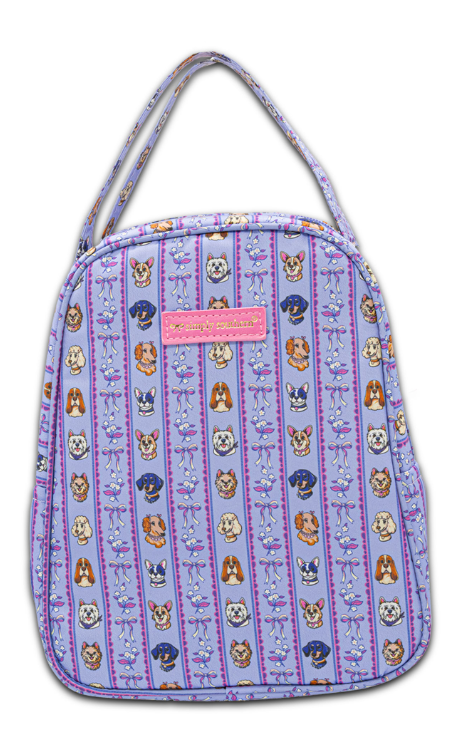 0226-BAG-SCHL-LNCH-DOGBOW Simply Southern Lunch Bag Dog Bow Pattern