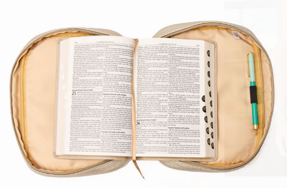 67727 Mary Square Bible Cover Champagne