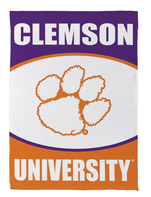 13NS912 Clemson Suede House Flag 0