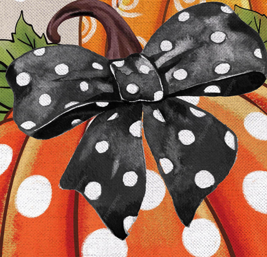 BFG9YGF26 Evergreen Pattern Pumpkin Garden Flag 0