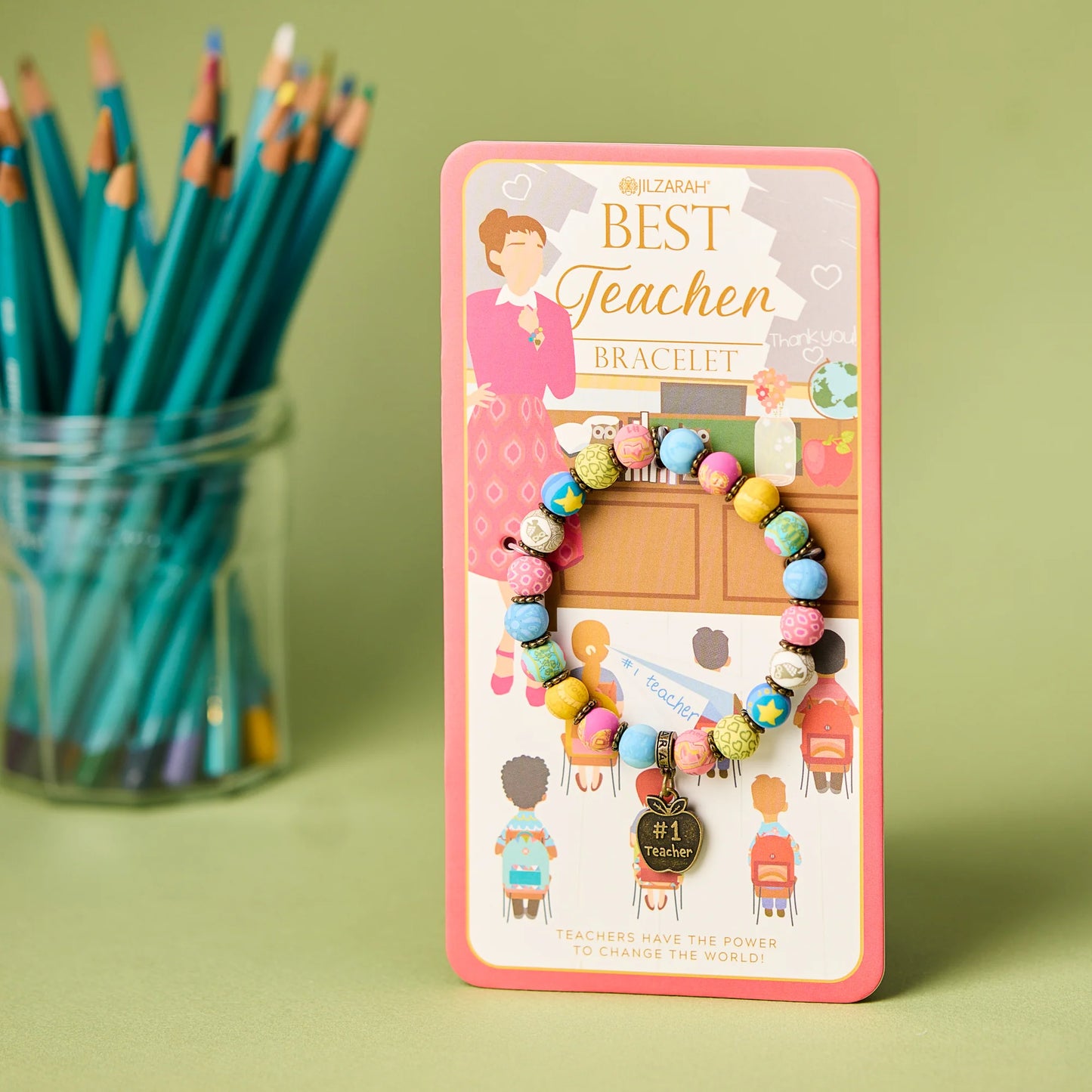 495-072 Jilzarah Best Teacher Keychain