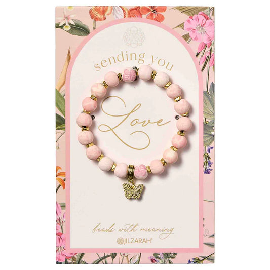 495-379 Jilzarah Blush Sending You Love Bracelet