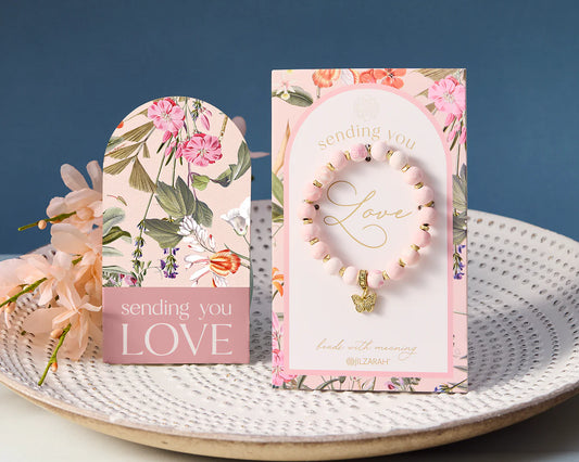 495-379 Jilzarah Blush Sending You Love Bracelet
