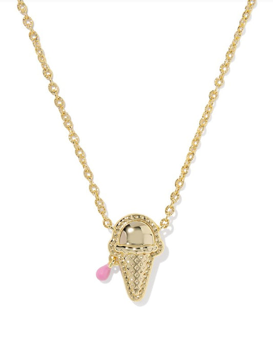 9608894661 Kendra Scott Ice Cream Short Necklace in Pastel Pink Mother of Pearl
