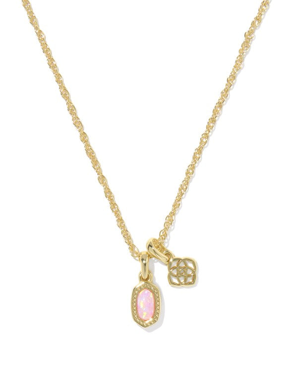 9608894914 Kendra Scott Mini Elisa Dira Necklace in Gold