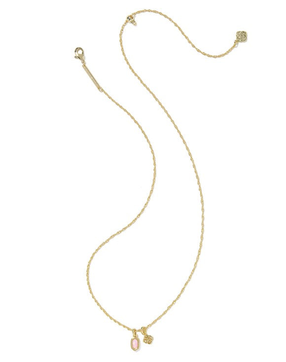 9608894914 Kendra Scott Mini Elisa Dira Necklace in Gold