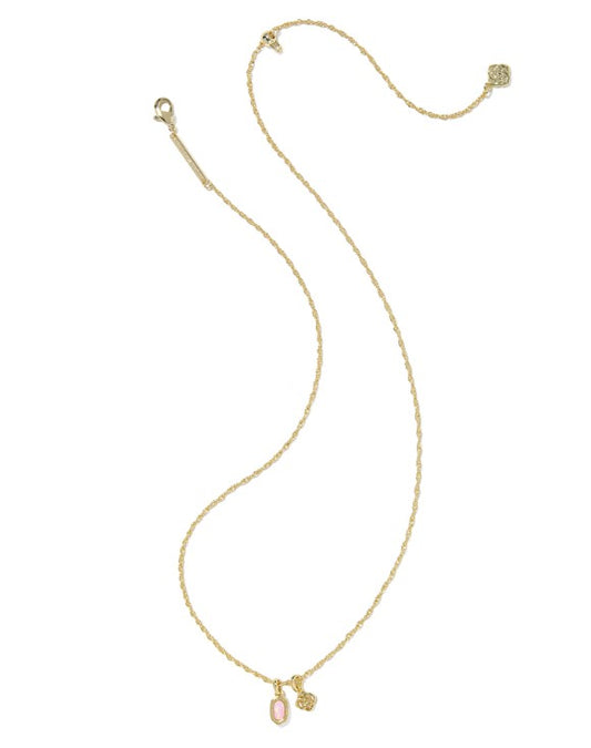 9608894914 Kendra Scott Mini Elisa Dira Necklace in Gold
