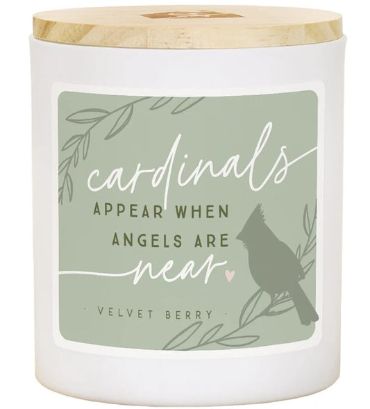 CDL1806 Sincere Surroundings Cardinals Near Green in Velvet Berry