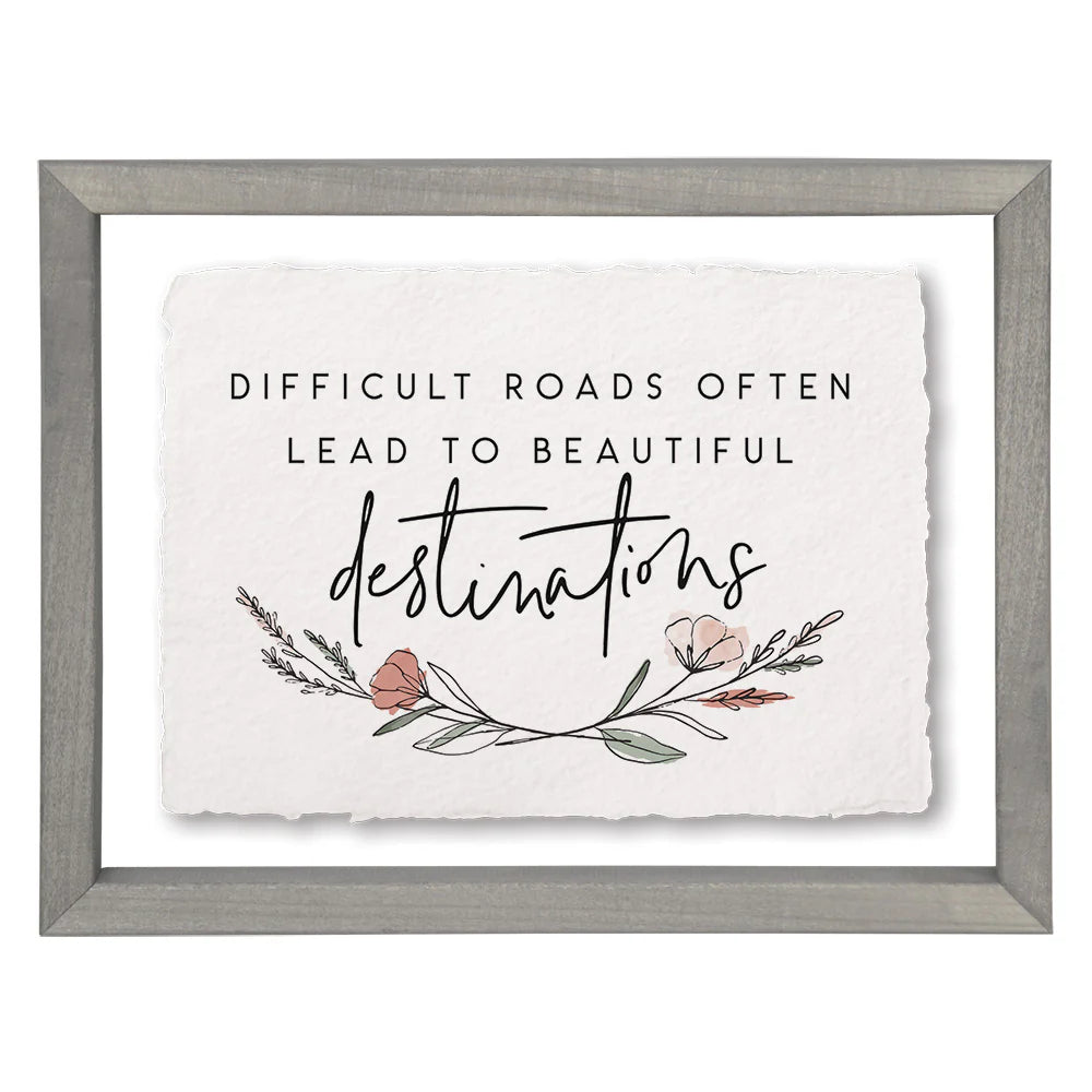 FAR1078 Sincere Surroundings Difficult Roads Sign