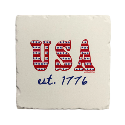 02-03121 Thirstystone USA est.1776 Coaster