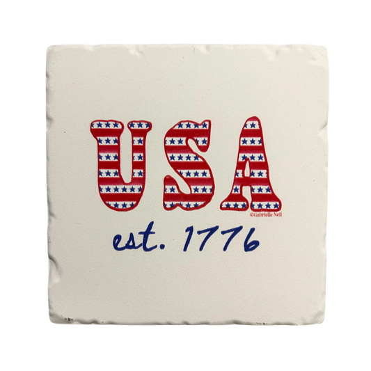 02-03121 Thirstystone USA est.1776 Coaster