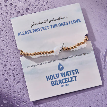 HW010 Holy Water Bracelet - Angel Wing in Gold