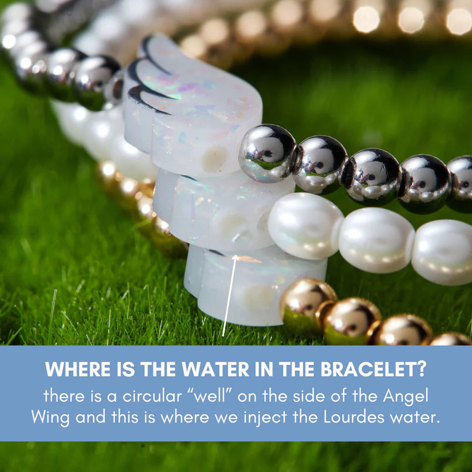 HW010 Holy Water Bracelet - Angel Wing in Gold