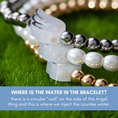 HW010 Holy Water Bracelet - Angel Wing in Gold