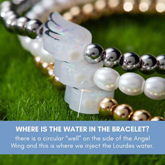 HW010 Holy Water Bracelet - Angel Wing in Gold