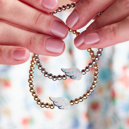 HW010 Holy Water Bracelet - Angel Wing in Gold