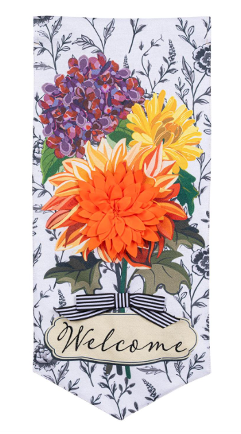 TD8NTEV25 Evergreen Fall Floral Toile Everlasting Impressions 0