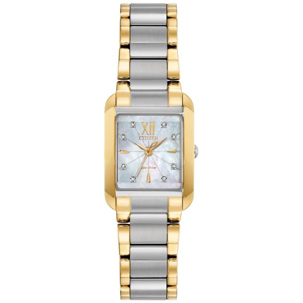 EW5554-58D Ladies' Citizen Eco-Drive Bianca Crystal Two-Tone Watch | 22x28mm