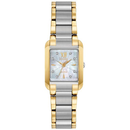 EW5554-58D Ladies' Citizen Eco-Drive Bianca Crystal Two-Tone Watch | 22x28mm