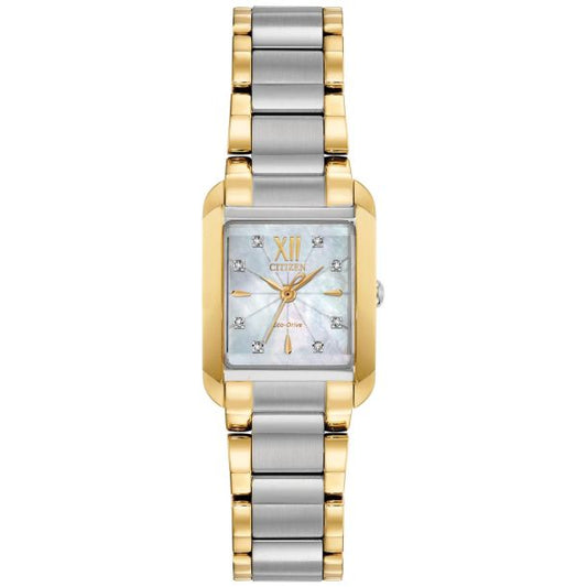 EW5554-58D Ladies' Citizen Eco-Drive Bianca Crystal Two-Tone Watch | 22x28mm