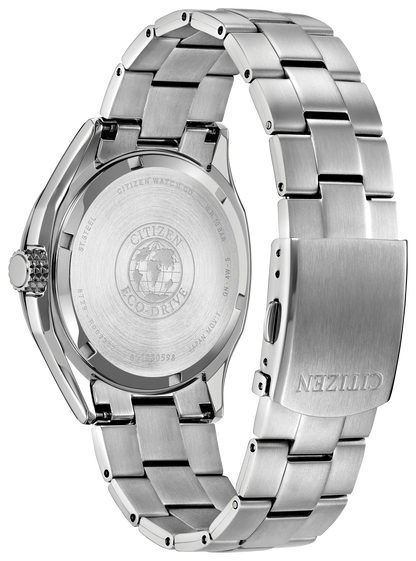AW1890-51X Citizen Terra Force Men's Silver-Tone Stainless Steel Bracelet Watch 42mm