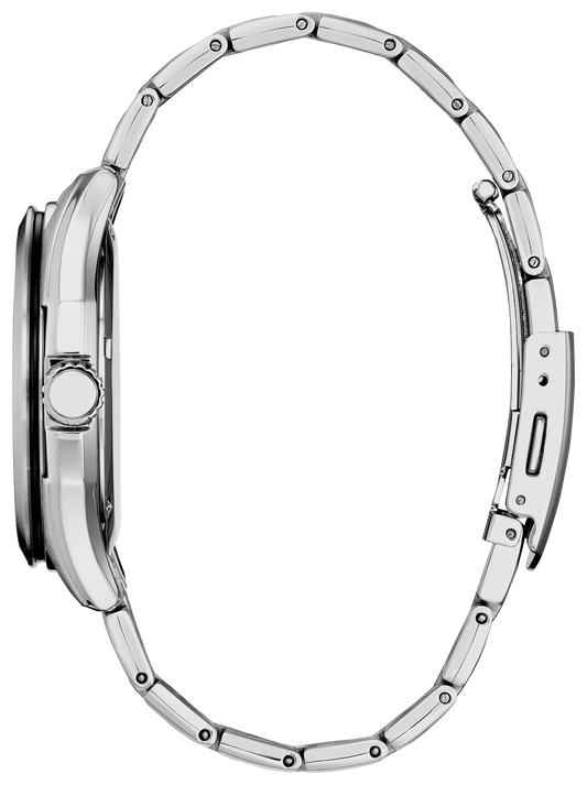 AW1890-51X Citizen Terra Force Men's Silver-Tone Stainless Steel Bracelet Watch 42mm
