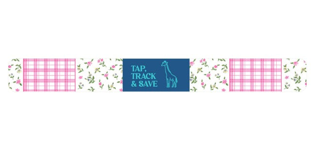 PP-0226-TRACK-TAP-GIRF-FLRL Simply Southern Giraffe Tracking Bracelet Floral