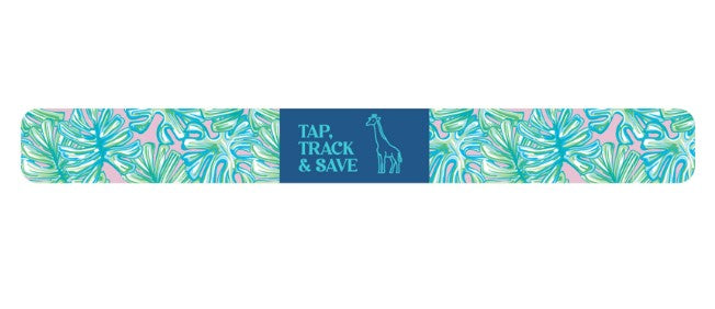 PP-0226-TRACK-TAP-GIRF-FERN Simply Southern Giraffe Tracking Bracelet