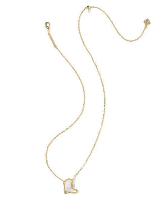 9608893342 Kendra Scott Drill Team Boot Short Necklace in Gold Ivory Mother Of Pearl 0