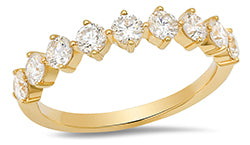 XL-1025 10K Yellow Gold 1CTW Lab Grown Diamond Band