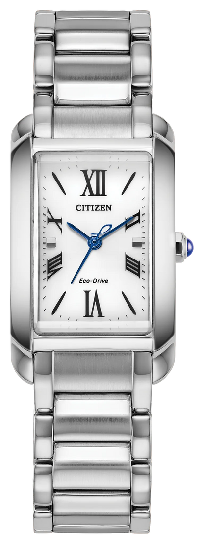 EW5620-55A Citizen Ladies Eco-Drive WR50ss Bracelet White Face Watch
