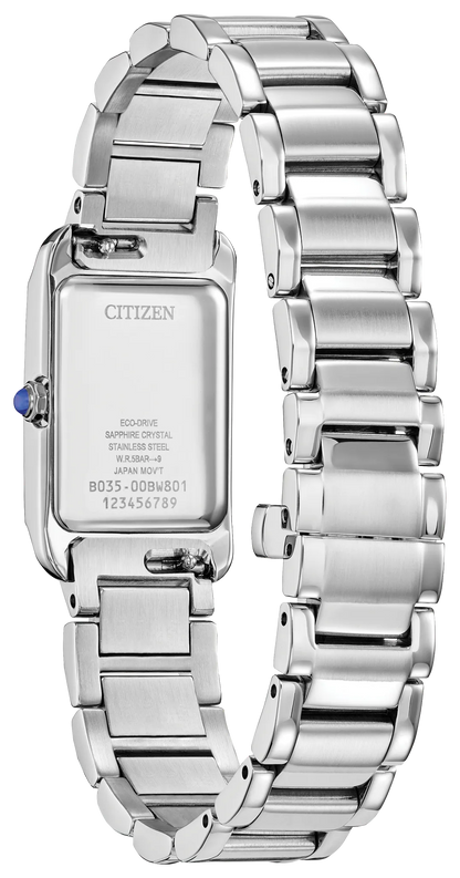 EW5620-55A Citizen Ladies Eco-Drive WR50ss Bracelet White Face Watch