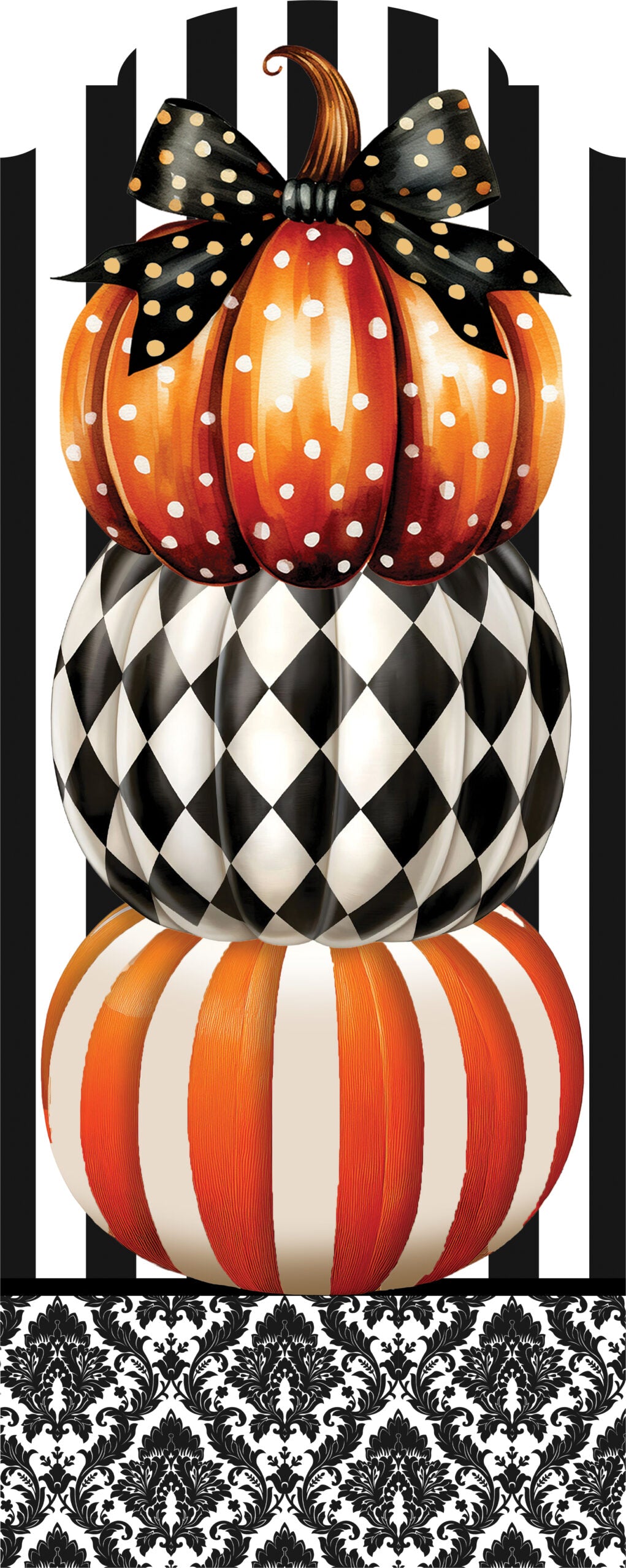 4212 Custom Decor Yardecor-Elegant Pumpkin