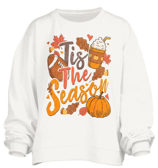 RDG65C22TIZ Royce Apparel "Tis the Fall" Fleece White 0