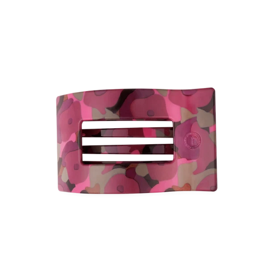 TT-FCM03-260 Teleties Medium Flat Rectangle Clip Garden Glam 0