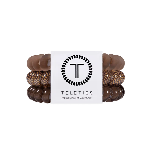 TT-L-590 Teleties Large Hair Ties Morning Brew 0