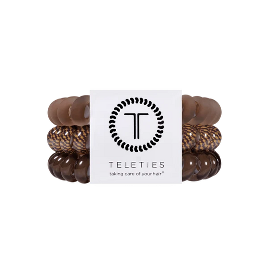 TT-L-590 Teleties Large Hair Ties Morning Brew 0